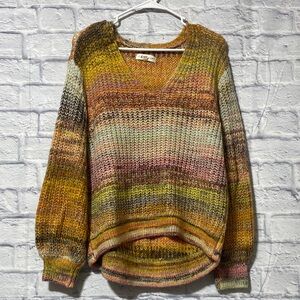 Lou & Grey Multicolor V-Neck Sweater
